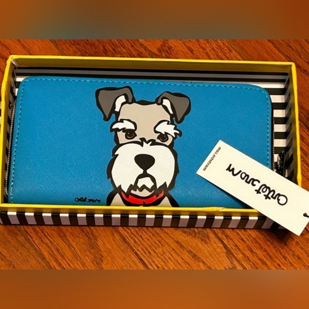 NWT Marc Tetro Schnauzer Dog Wallet